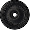Ekena Millwork Viceroy Ceiling Medallion (Fits Canopies up to 4 7/8"), 35 1/8"OD x 4 7/8"ID x 2 1/2"P, Steel Gray CM35VISGS - alternate 1